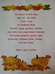 3rd Annual Fall Wreath and Craft Sales @ Fall Wreath & Craft Sales