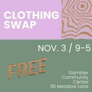 Clothing Swap @ Gambier Community Center
